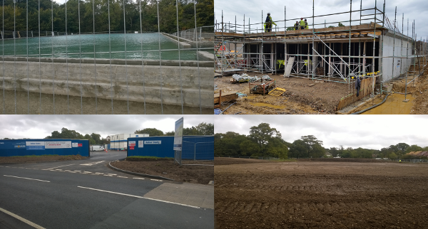 Photos of Holly Hill building work