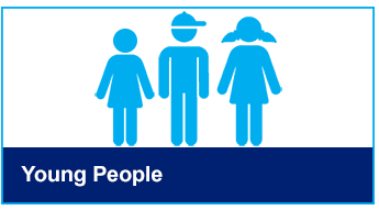Young people button