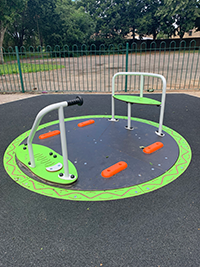 Longacres play area roundabout