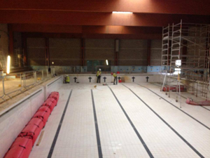 Picture of works to Fareham Leisure Centre