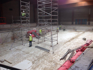 Picture of works to Fareham Leisure Centre