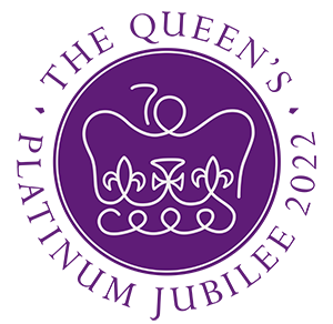 The Queen's platinum jubilee logo