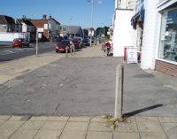 West Street before environmental improvements outside Marked & Sparkling