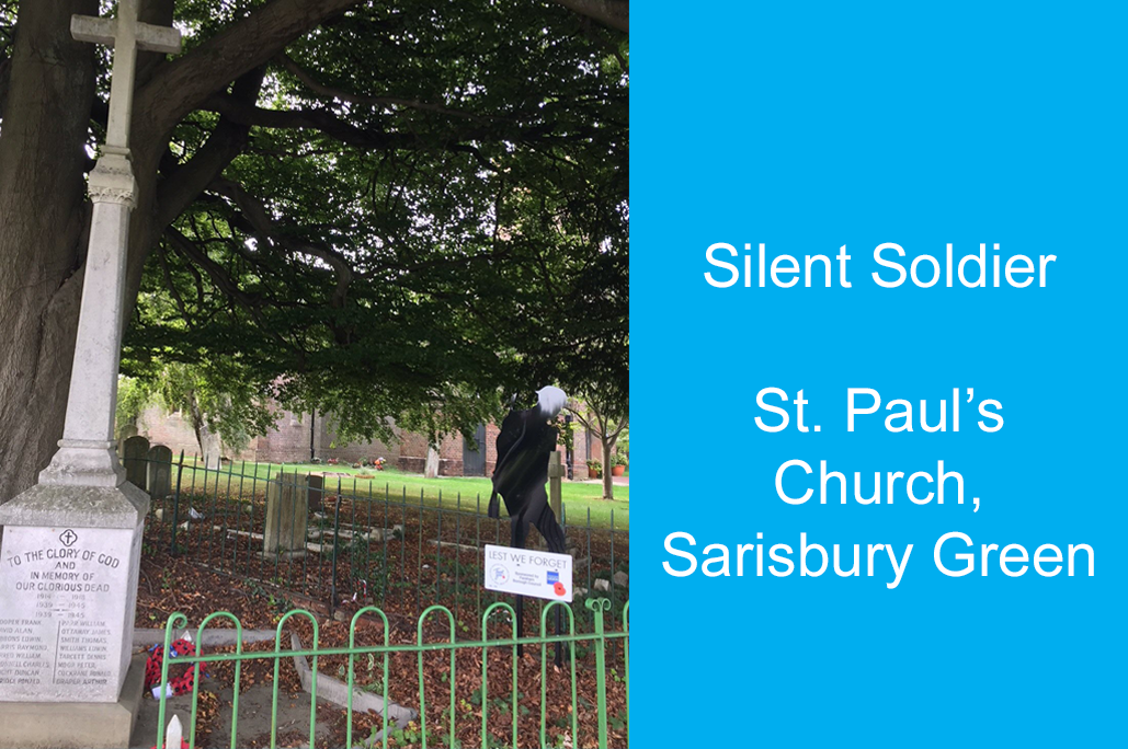 Silent soldier at St Pauls Church