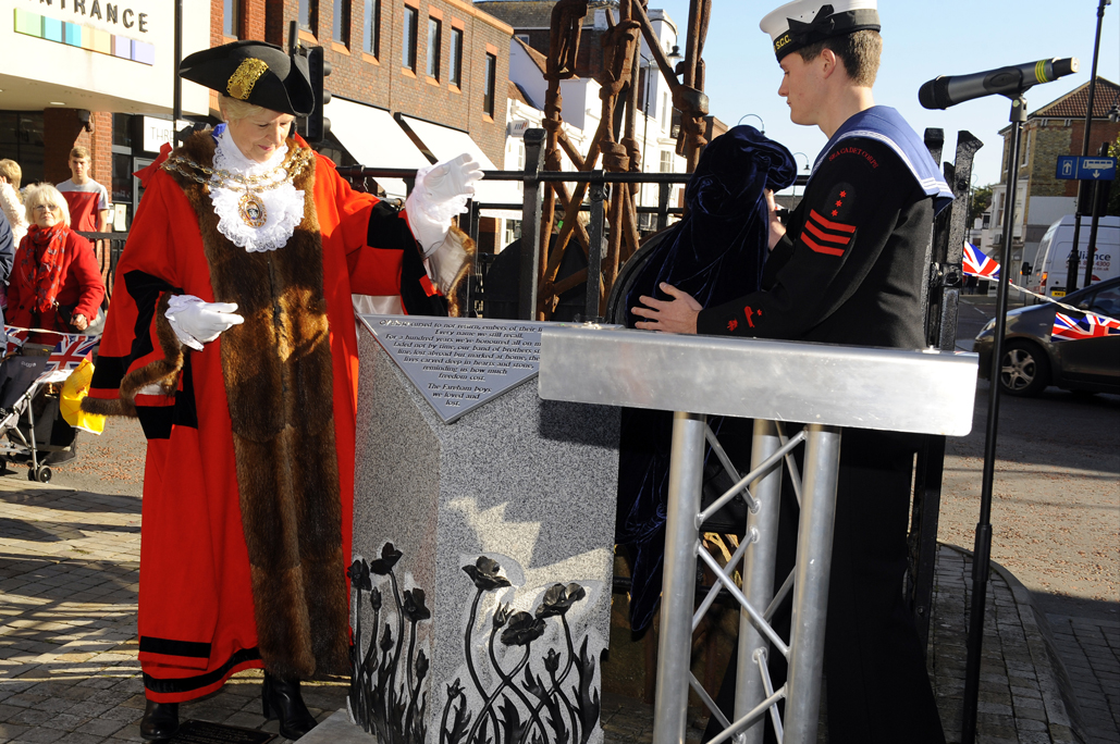 Unveiling of memorial