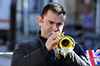 Thumbnail of Trumpeter playing last post