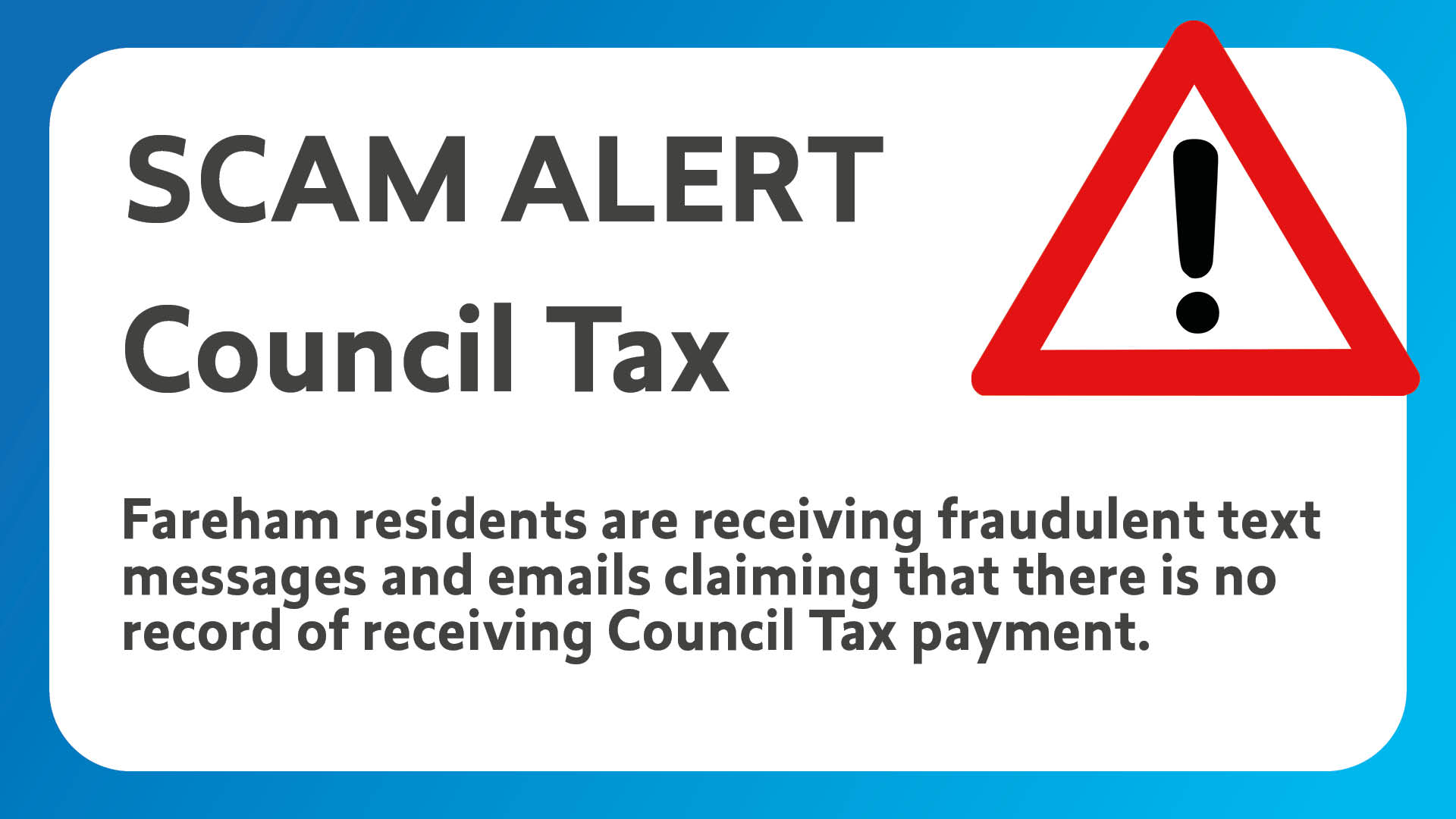 Council Tax scam