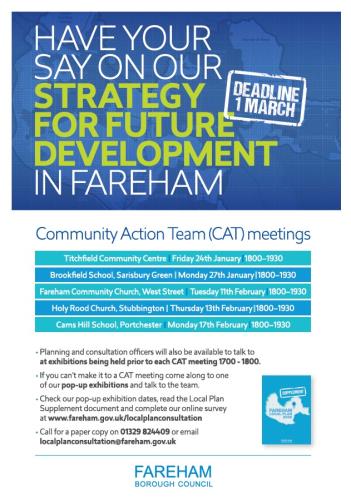 Have your say on future development in Fareham