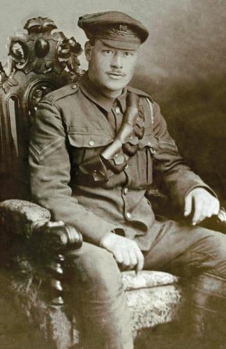 Image of William Bridges wearing military uniform 