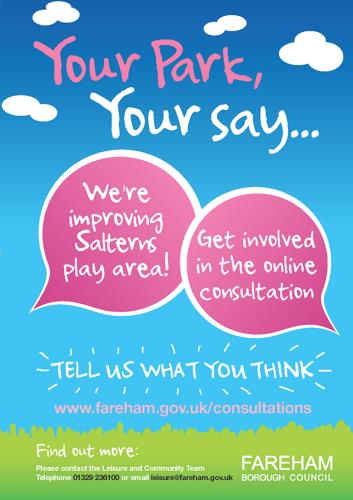 Have your say on improvements to Salterns play area