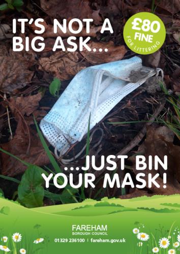 Bin your used face mask