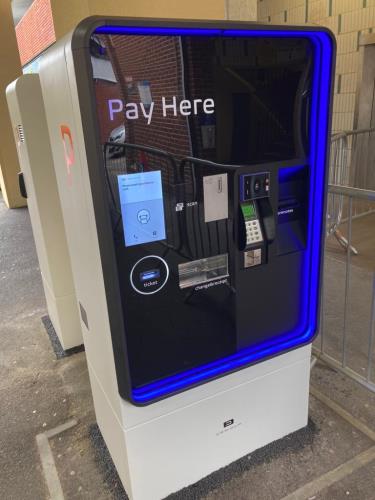 New payment machine at Osborn Road multi storey car park