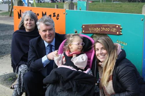 Doris with Mum Alexandra, Cllr Woodward and Cllr Sue Walker 