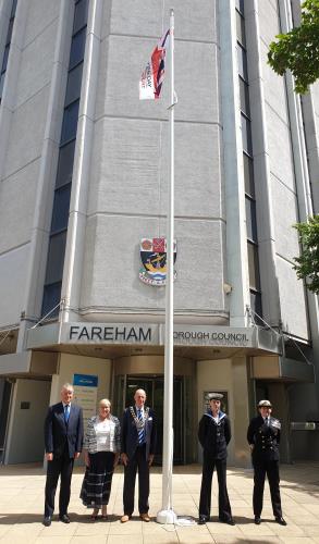 Flag raised for Armed Forces Day