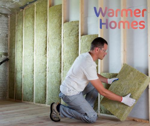 Warmer Homes insulation installation