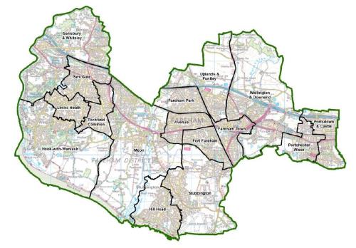 Fareham Ward map