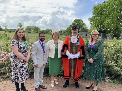 Cllr Fred Birkett with Citizens of Honour