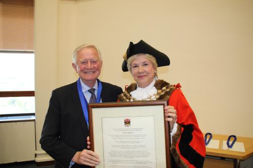 The Late Alderman Brian Bayford with his wife