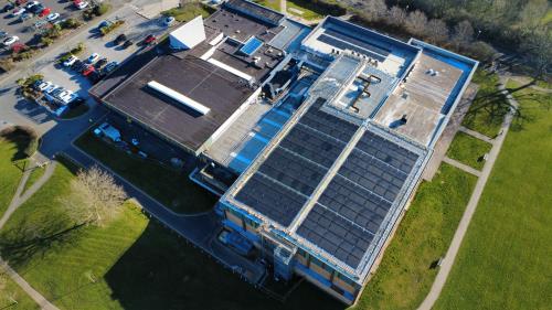 Solar Panels at Fareham Leisure Centre