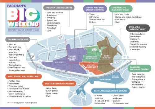 Fareham's Big Weekend MAP
