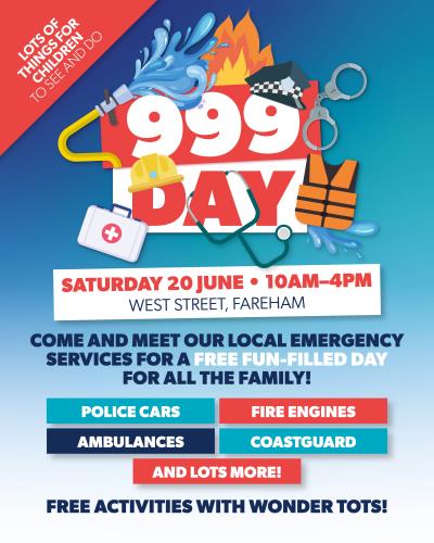 999 Day, 20 June 2026 - 10am until 4pm