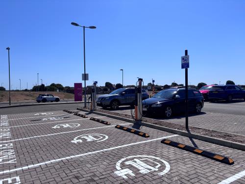 EV Charging points at Fareham Innovation Centre